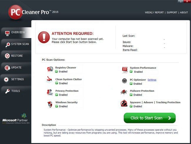 PC Cleaner Pro 9.3.0.4 instaling